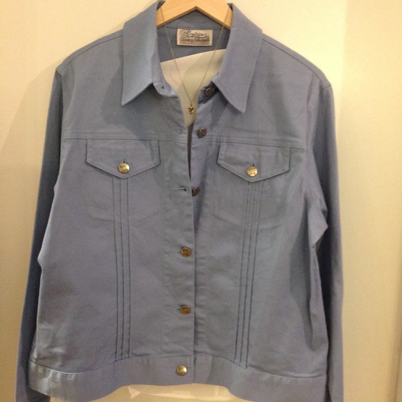 5/$20 TRADITION L blue cotton Jkt - Picture 4 of 6